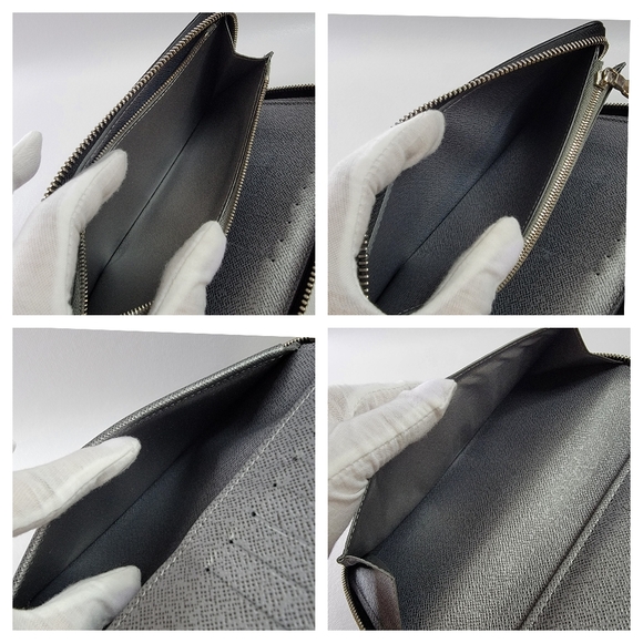 LOUIS VUITTON Monogram Silver Taigarama Vertical Zippy Long Wallet - Picture 8 of 14